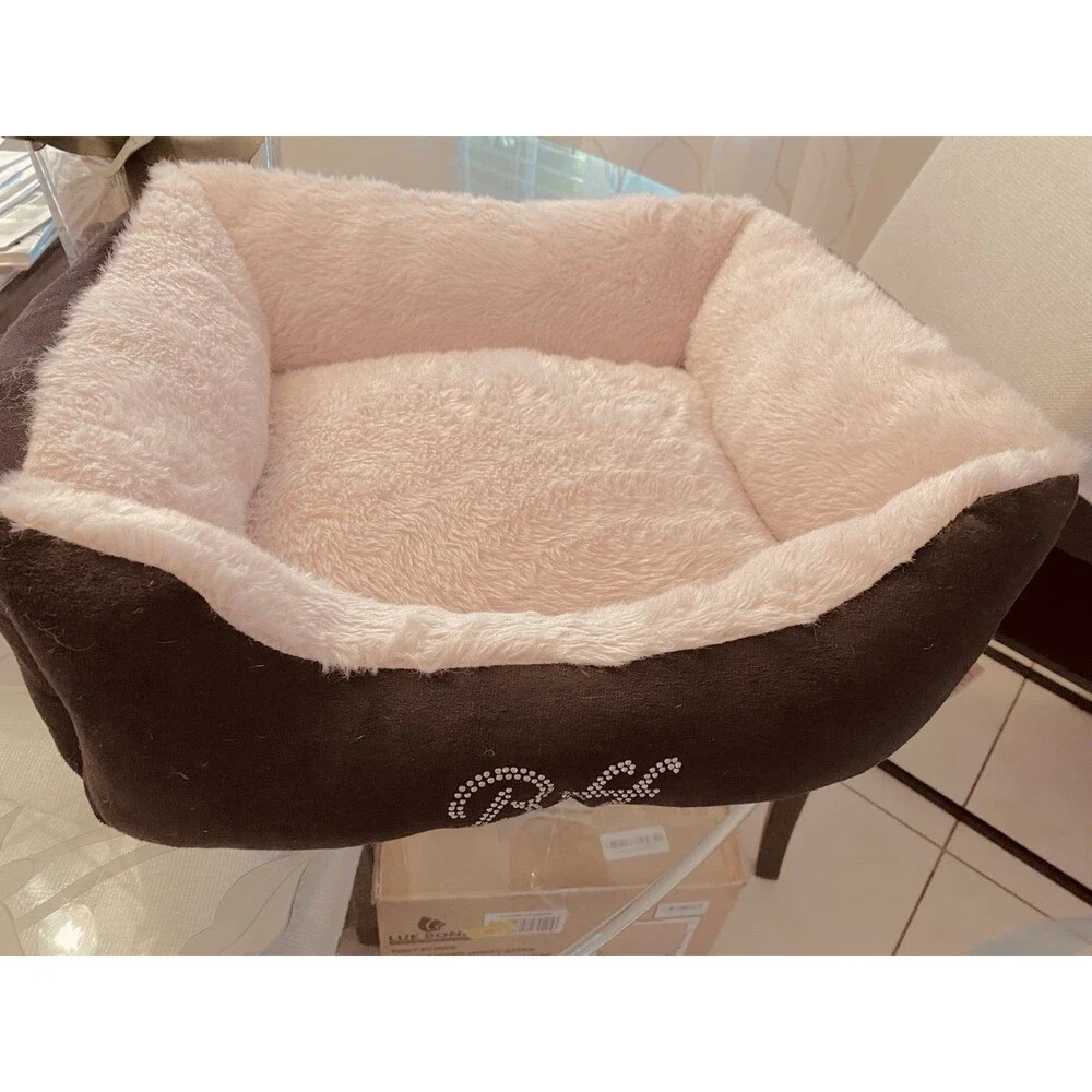 Paris Hilton Pink and Black Pet Bed